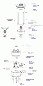 Part Location Diagram of 990036100 Hamilton Beach Foot